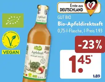 Aldi Süd GUT BIO Bio-Apfeldirektsaft 0,75 L Flasche Angebot