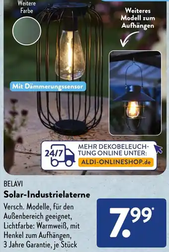 Aldi Süd BELAVI Solar-Industrielaterne Angebot