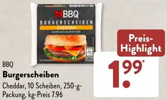 Aldi Süd BBQ Burgerscheiben 250 g Packung Angebot