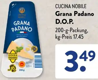 Aldi Süd CUCINA NOBILE Grana Padano D.O.P. 200 g Packung Angebot