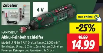 Lidl PARKSIDE Akku-Feinbohrschleifer Angebot