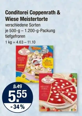 V Markt Conditorei Coppenrath & Wiese Meistertorte je 500-g 1.200-g-Packung tiefgefroren Angebot