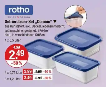 V Markt rotho Gefrierdosen-Set,,Domino" Angebot