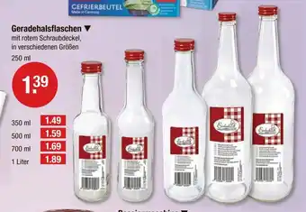 V Markt Geradehalsflaschen in verschiedenen Größen 250 ml Angebot