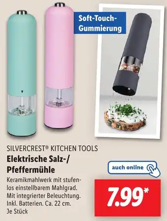 Lidl SILVERCREST KITCHEN TOOLS Elektrische Salz/Pfeffermühle Angebot