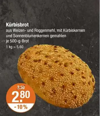 V Markt Kürbisbrot je 500-g-Brot Angebot