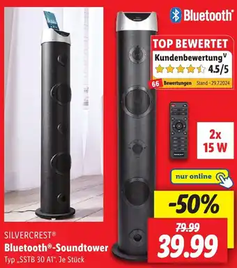 Lidl SILVERCREST Bluetooth Soundtower Angebot