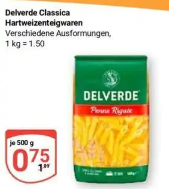 Globus Delverde Classica Hartweizenteigwaren je 500 g Angebot