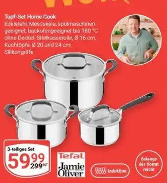 Globus Tefal Jamie Oliver Topf-Set Home Cook 3-teiliges Set Angebot