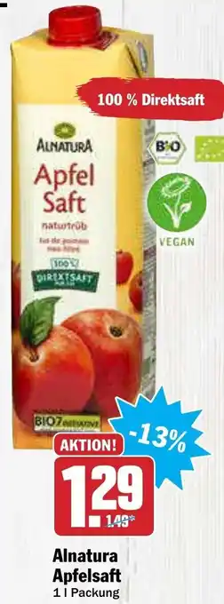 AEZ Alnatura Apfelsaft 1L Angebot