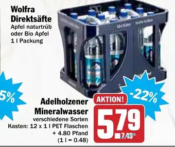 AEZ Adelholzener Mineralwasser 12x1L Angebot