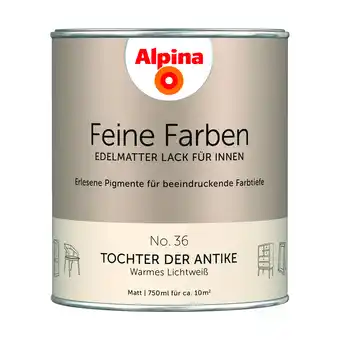 toom Baumarkt Alpina Feine Farben 'Tochter der Antike' weiß-beige matt 750 ml Angebot