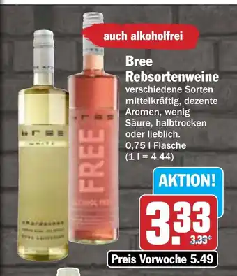 AEZ Bree Rebsortenweine 0,75l Flasche Angebot