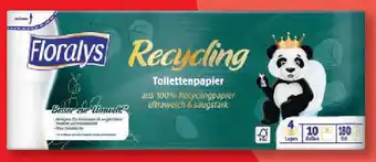 Lidl Floralys Recycling Toilettenpapier 10 Rollen Angebot