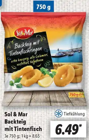 Lidl Sol & Mar Backteig mit Tintenfisch 750 g Angebot