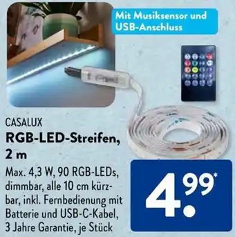 Aldi Süd CASALUX RGB-LED-Streifen, 2 m Angebot