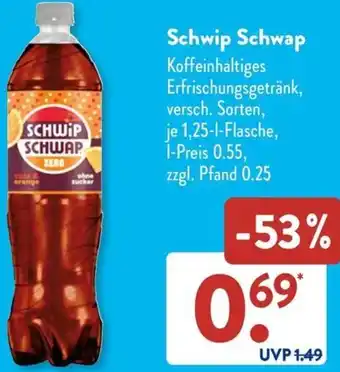 Aldi Süd Schwip Schwap 1,25 L Flasche Angebot
