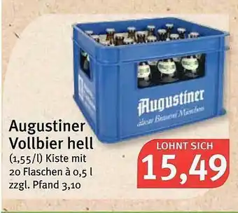 Feneberg Augustiner Vollbier Hell 20x0,5L Angebot