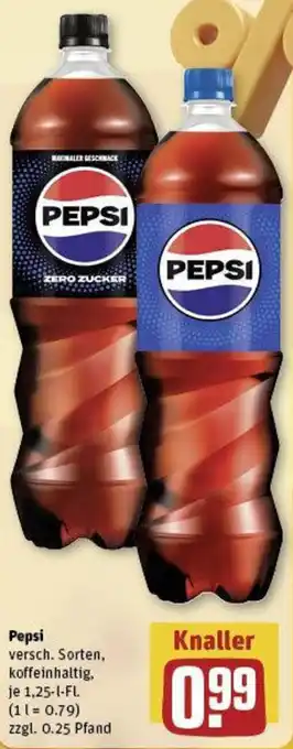 REWE Pepsi 1,25 L-Fl. Angebot