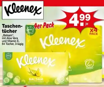 Krümet Sonderposten Kleenex Taschentücher 4er Pack Angebot