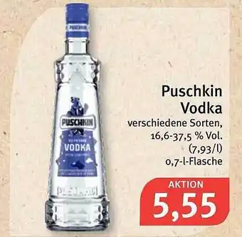 Feneberg Puschkin Vodka 0,7L Angebot