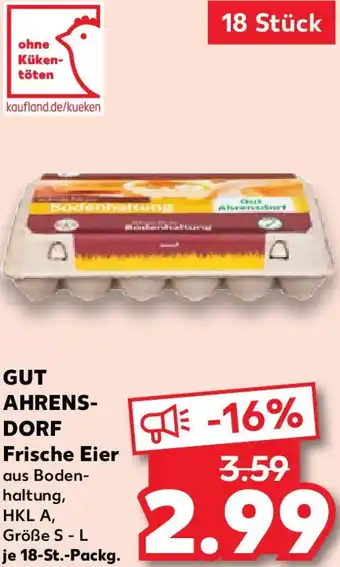 Kaufland GUT AHRENSDORF Frische Eier 18 Stück Angebot