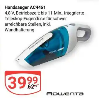 Globus Rowenta Handsauger AC4461 Angebot