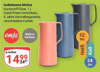 Globus emsa Isolierkanne Motiva Angebot