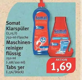 Feneberg Somat Klarspüler Oder Maschinenreiniger Flüssig Oder Tabs 3er Angebot