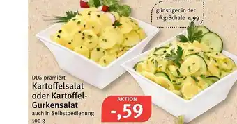 Feneberg Dlg-prämiert Kartoffelsalat Oder Kartoffel Gurkensalat 100g Angebot