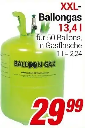 CENTERSHOP XXL - Ballongas  13.4 l Angebot