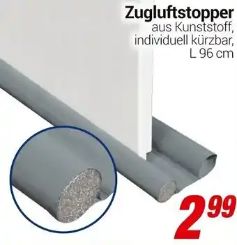 CENTERSHOP Zugluftstopper L 96 cm Angebot