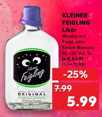 Kaufland KLEINER FEIGLING Likör 0,5 l Fl. Angebot