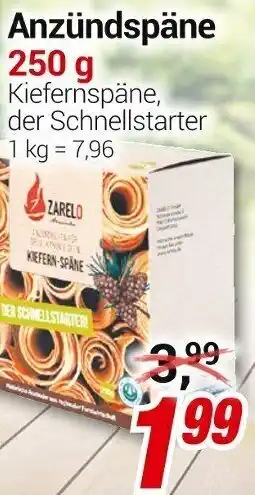 CENTERSHOP Anzündspäne 250 g Angebot