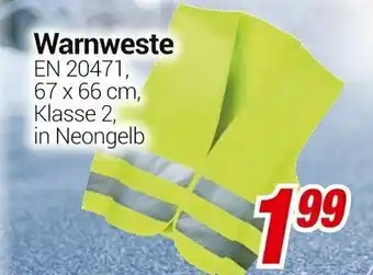 CENTERSHOP Warnweste 67 x 66 cm Angebot