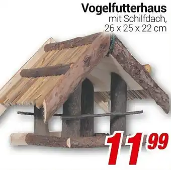 CENTERSHOP Vogelfutterhaus 26 x 25 x 22 cm Angebot