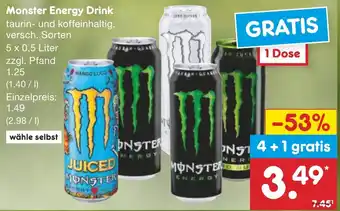 Netto Marken-Discount Monster Energy Drink Angebot