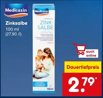 Netto Marken-Discount Medicazin Zinksalbe 100 ml Angebot