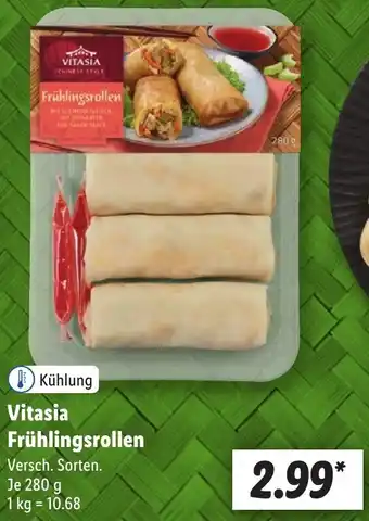 Lidl Vitasia Frühlingsrollen 280 g Angebot
