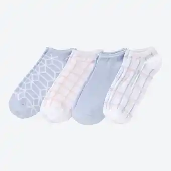 NKD Damen-Sneaker-Socken mit Dehnungszone, 4er-Pack Angebot