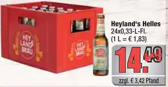 alldrink Heyland's Helles 24x0,33-L-FI. Angebot