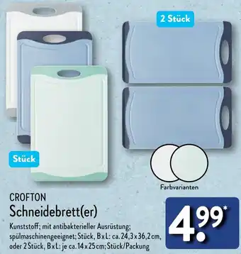 Aldi Nord CROFTON Schneidebrett(er) Angebot