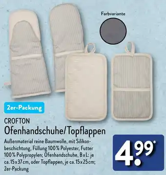 Aldi Nord CROFTON Ofenhandschuhe/Topflappen Angebot