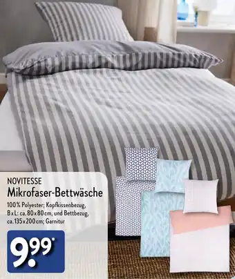 Aldi Nord NOVITESSE Mikrofaser-Bettwäsche Angebot