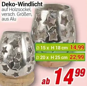 CENTERSHOP Deko-Windlicht Ø 15 x H 18 cm Angebot