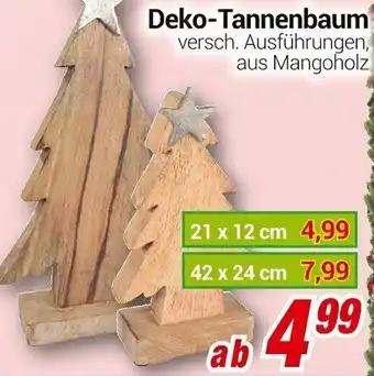 CENTERSHOP Deko-Tannenbaum 21 x 12 cm Angebot