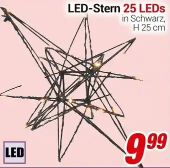 CENTERSHOP LED-Stern 25 LEDs H 25 cm Angebot