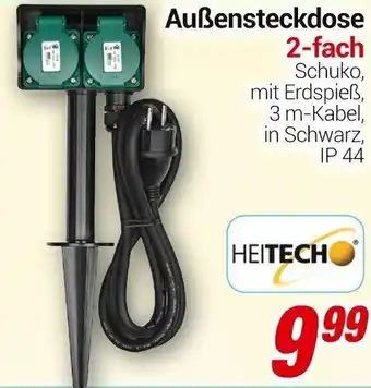 CENTERSHOP Auẞensteckdose 2-fach Angebot