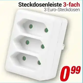 CENTERSHOP Steckdosenleiste 3-fach Angebot