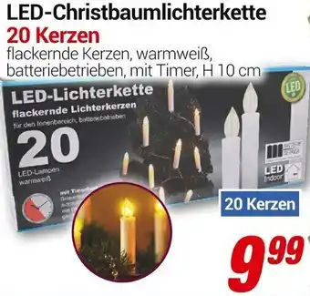 CENTERSHOP LED-Christbaumlichterkette 20 Kerzen Angebot